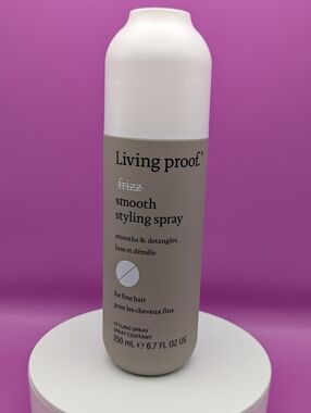 Living Proof Full Size No Frizz Smooth Style & Detangle Spray For Fine Hair NEW